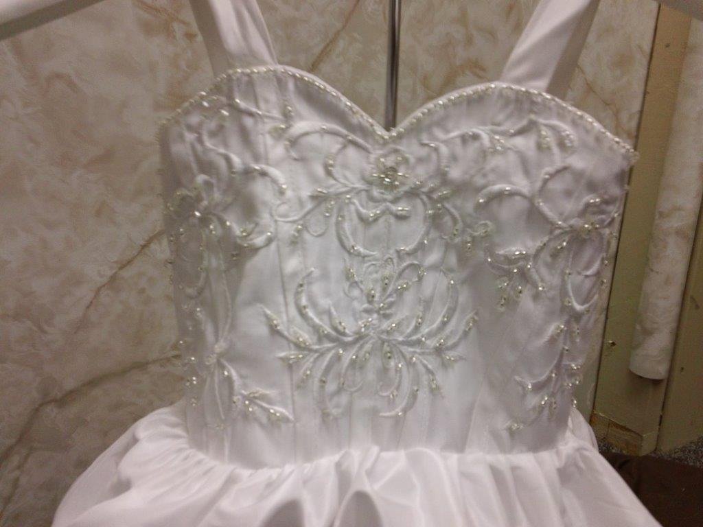 Toddler pickup wedding gown